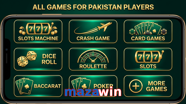 Main screen of Mazawin games page for PK players